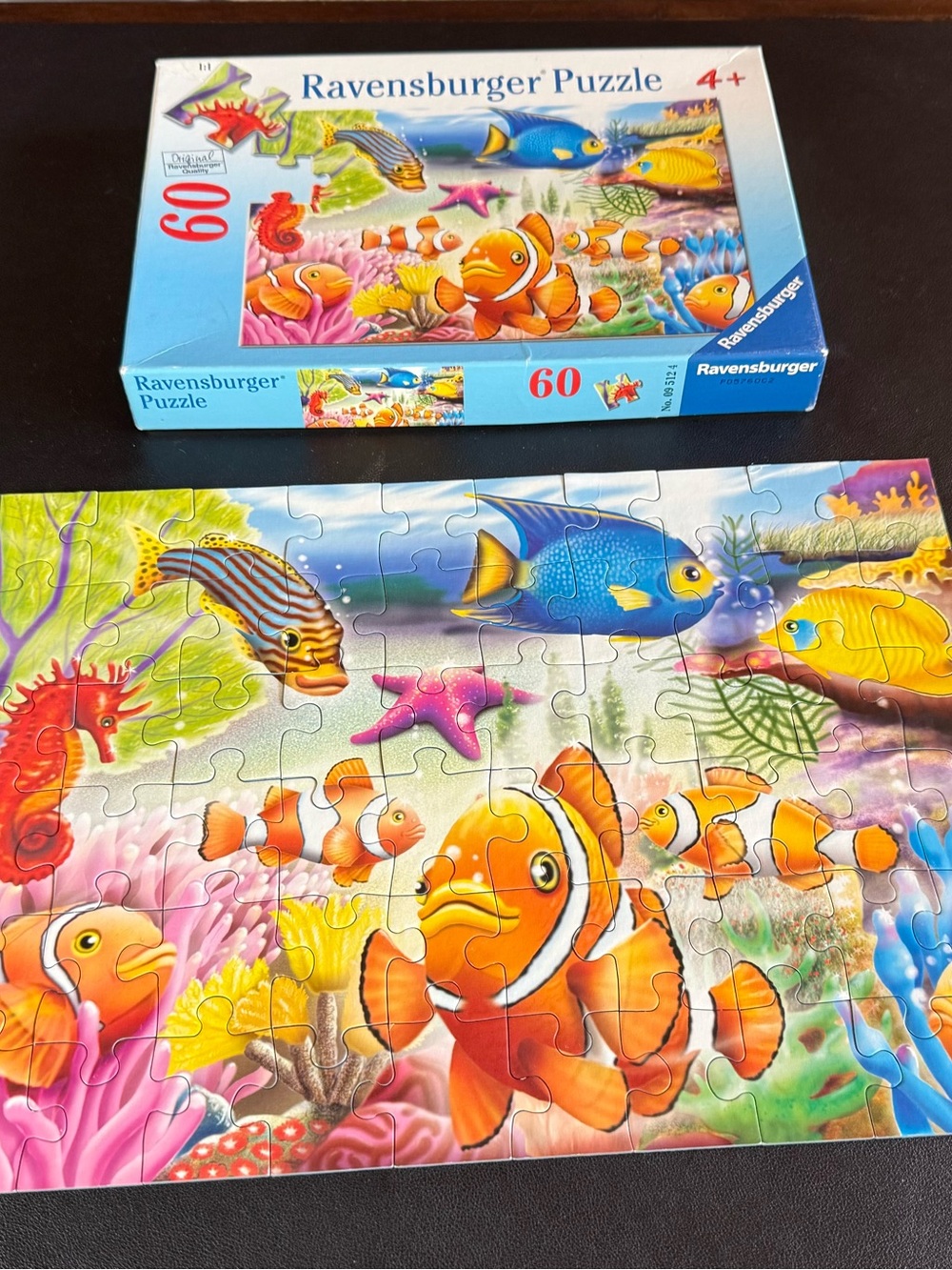 Ravensburger Colorful Orange & Blue Fish Puzzle - 60 Pieces